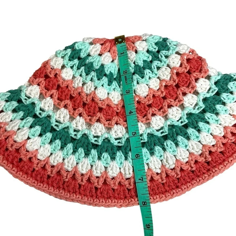 The Kelp Crochet Bucket Sun Hat Cotton Yarn Handcrafted Handmade by Seller - Picture 6 of 14